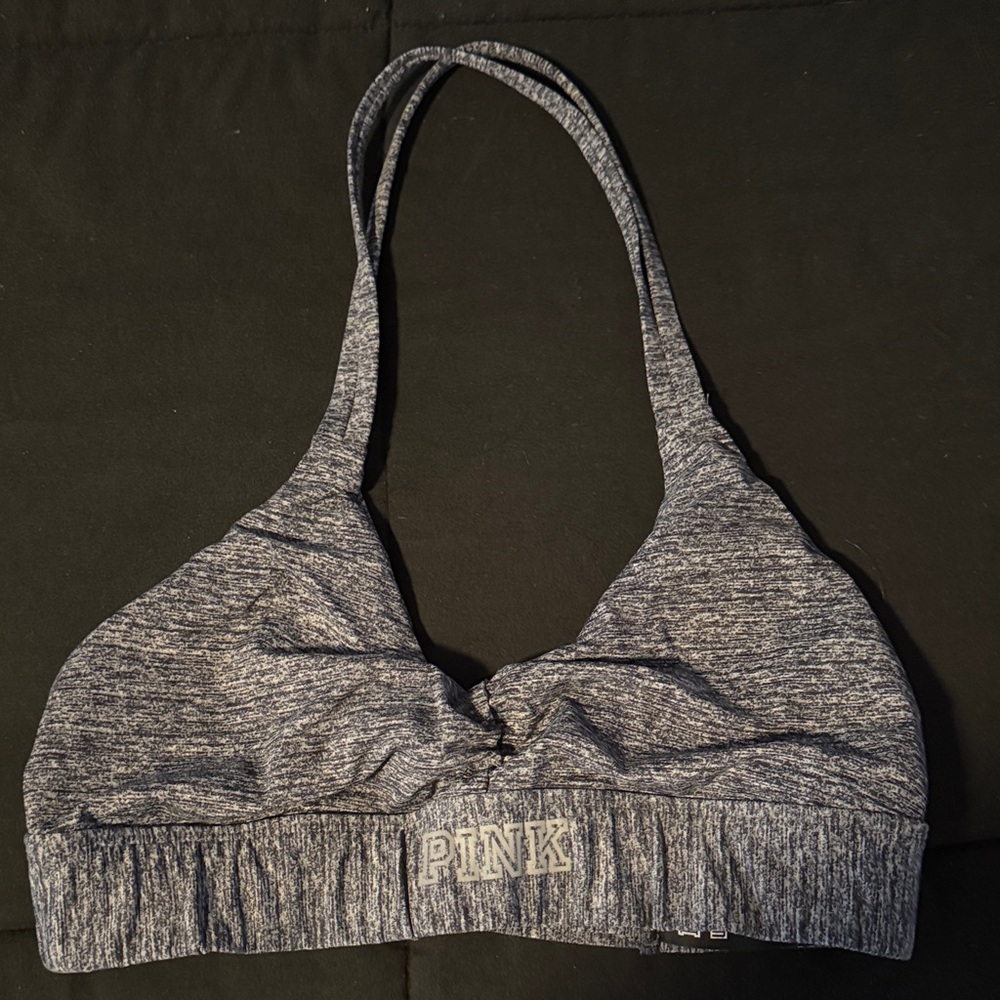 PINK Victoria's Secret Charcoal Sports Bra